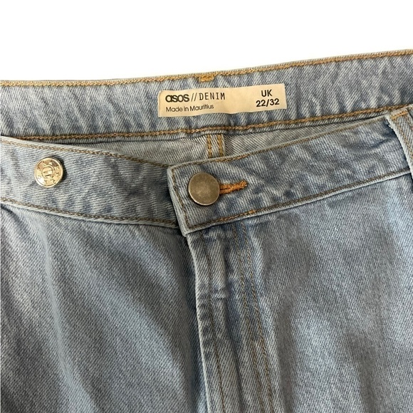 Asos Distressed High Rise Denim Women’s 22 - Picture 2 of 5